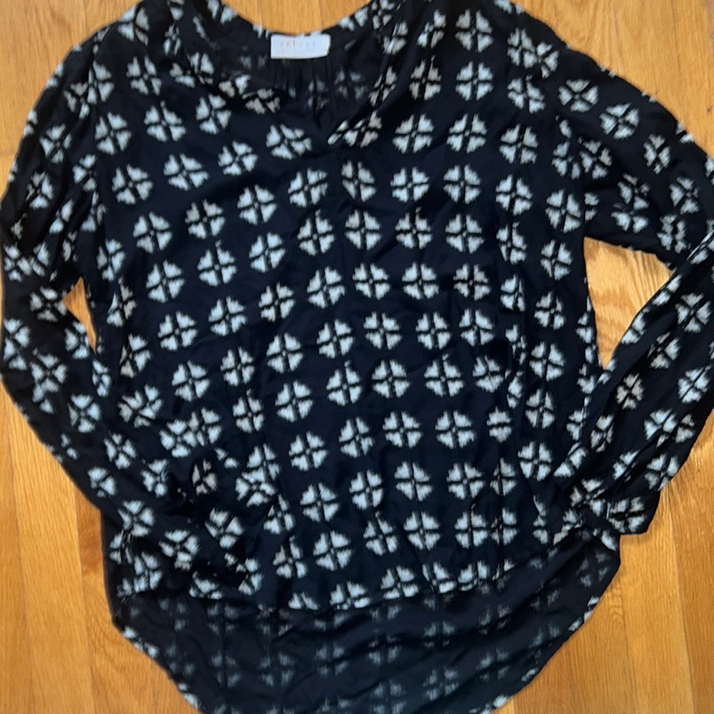 Black, long sleeve blouse